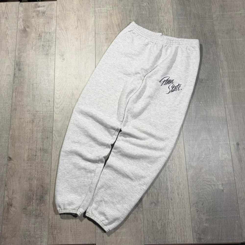 80s 90s heavyweights Penn State knit, Lions blue and gray tultex sweatpants